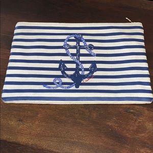 Blue & White and Red & White Stripe Clutch